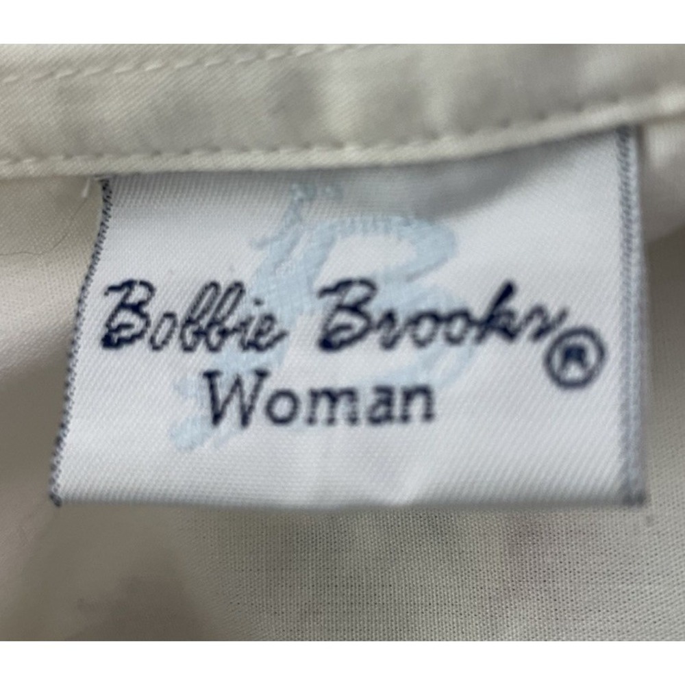 NWT VTG Bobbie Brooks White Appliqué Christmas Holiday Shirt Grandma core 14 - Picture 5 of 7
